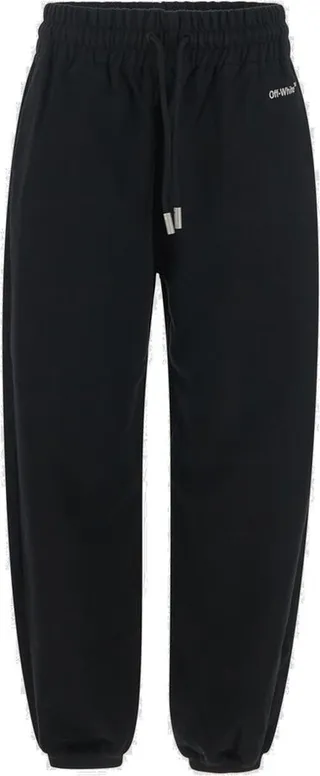 Off-White Logo Printed Drawstring Track Pants