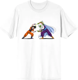 Dragon Ball Z Goku and Piccolo Fusion White Graphic Tee - XXL