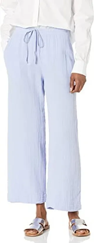 Velvet by Graham & Spencer Women's Franny Cotton Gauze Straight Leg Pant