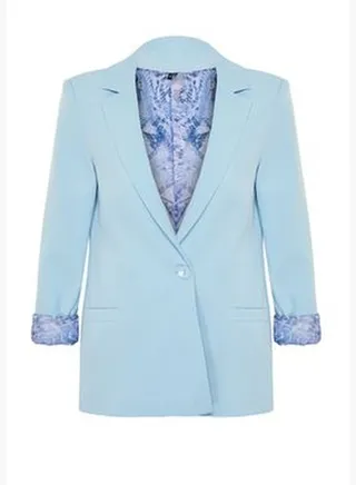 Light Blue Blazer Jacket
