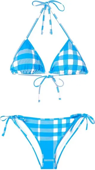 Burberry Check Pattern Bikini Set