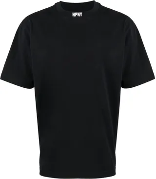 Black Logo-Embroidered Cotton T-Shirt