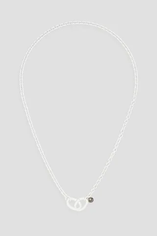 Coated sterling silver necklace