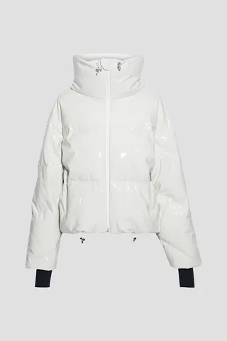 Mont Blanc quilted vinyl down ski jacket