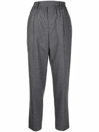 Straight Leg Wool Trousers