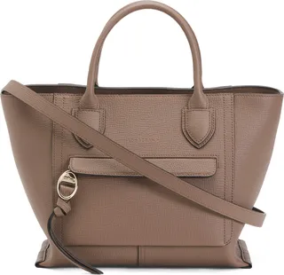 Leather Mailbox Top Handle Satchel