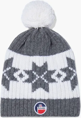 Jacquard-knit merino wool and cashmere-blend beanie
