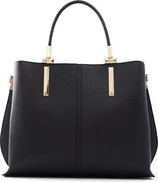 Adraree Faux Leather Crossbody Tote Bag