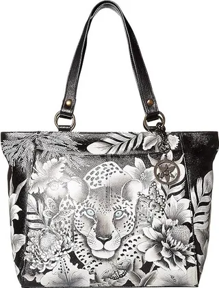 Anuschka Large Shoulder Tote - 664 (Cleopatra's Leopard) Bags