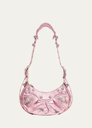 Le Cagole XS Metallic Lambskin Shoulder Bag