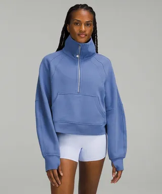 Scuba Oversized Funnel Neck Half-Zip