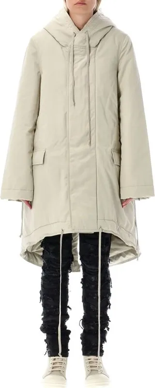 Rick Owens DRKSHDW Fishtail-Hem Hooded Parka