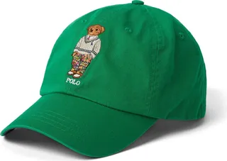 Polo Bear Twill Ball Cap Hat Green