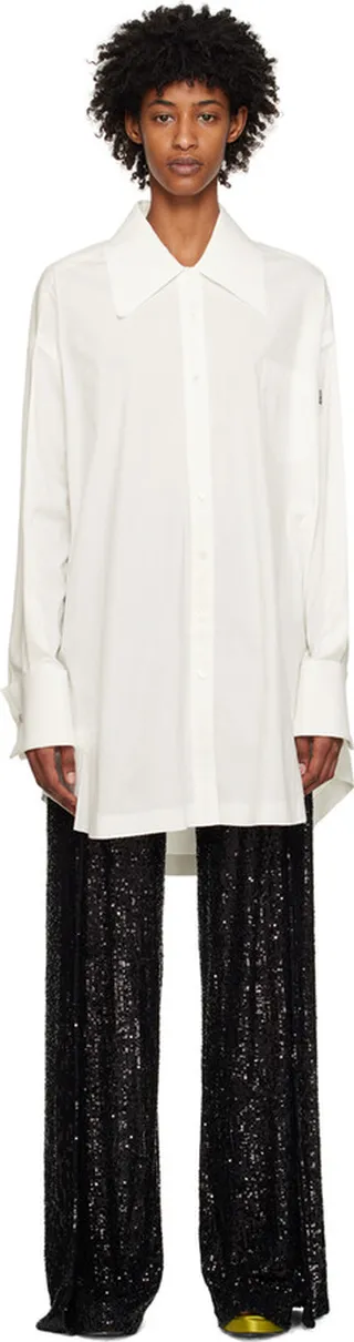 TOM FORD White Raw Edge Minidress