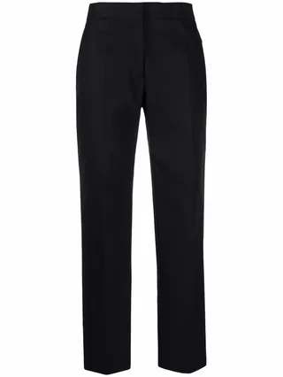 Cropped Straight-Leg Trousers