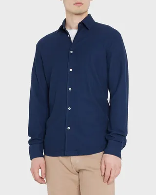 Men's Slim-Fit Cotton Piqué Sport Shirt