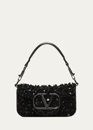 Loco Small VLOGO Sequins Shoulder Bag