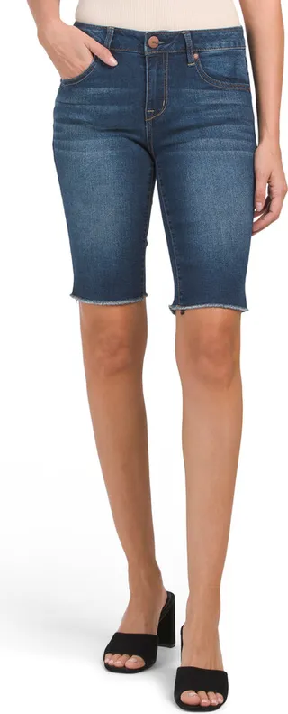 Heritage Ziggy Fray Hem Bermuda Shorts