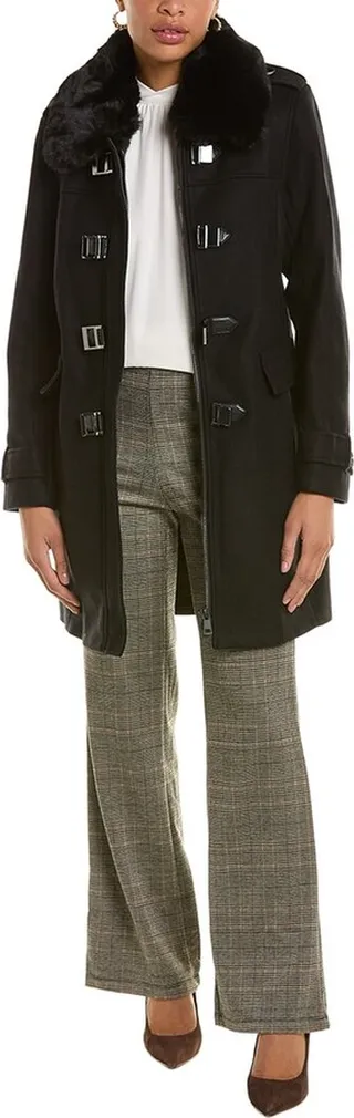 Badgley Mischka Renza Wool-Blend Coat