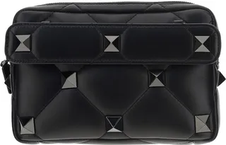 Valentino Roman Stud Zipped Clutch Bag