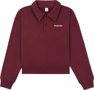 Embroidered-Logo Long-Sleeves Polo Shirt