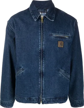 Zip-Up Denim Jacket