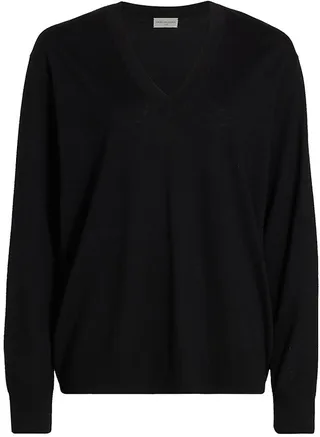 Jeline Merino Wool V-Neck Sweater
