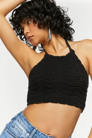 Crochet Halter Crop Top