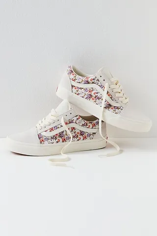 Old Skool Vintage Floral Sneakers by Vans at Free People