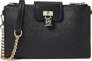 MICHAEL Michael Kors Ruby Small Double Zip Crossbody (Black) Handbags