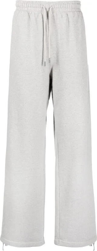 Wide-Leg Cotton Track Pants