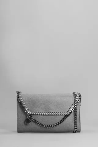 Falabella Shoulder Bag In Grey Faux Leather