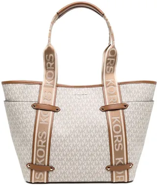 Maeve logo-strap tote bag