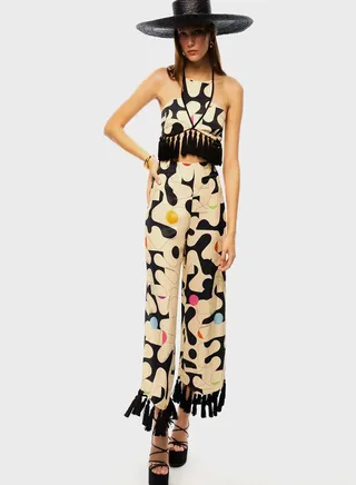 Wide Leg High Waist Pants