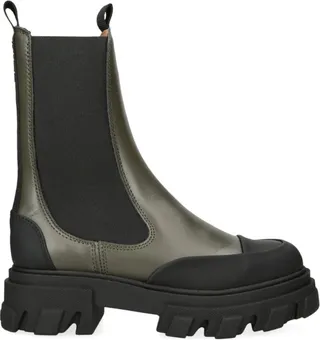 Ganni Leather Chelsea Boots