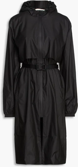 Shell hooded raincoat
