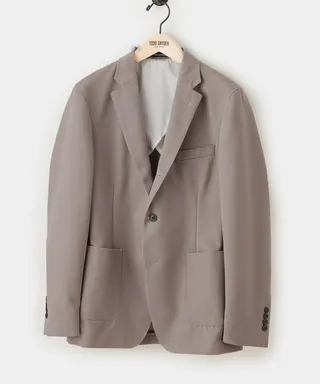Italian Cotton Twill Madison Suit Jacket in Khaki