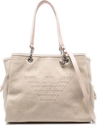 Embroidered-Logo Tote Bag