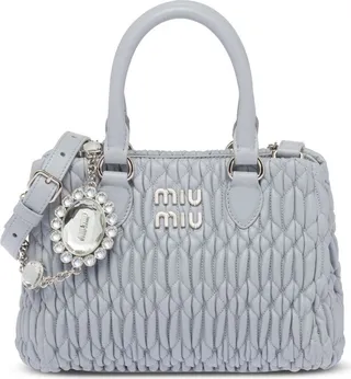 Crystal-Embellished Logo-Plaque Mini Bag
