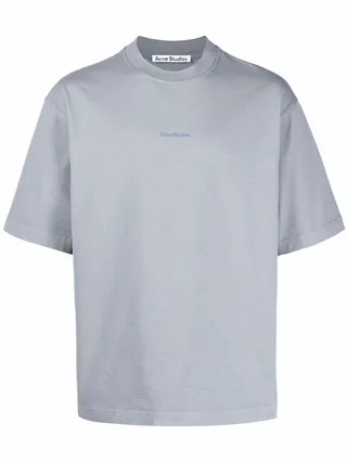 logo-print organic cotton T-shirt
