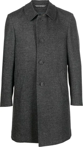 Wool Single-Breasted Coat