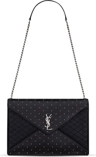 Gaby stud-embellished leather bag