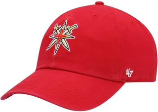 Men's '47 Red Vegas Golden Knights Clean Up Adjustable Hat