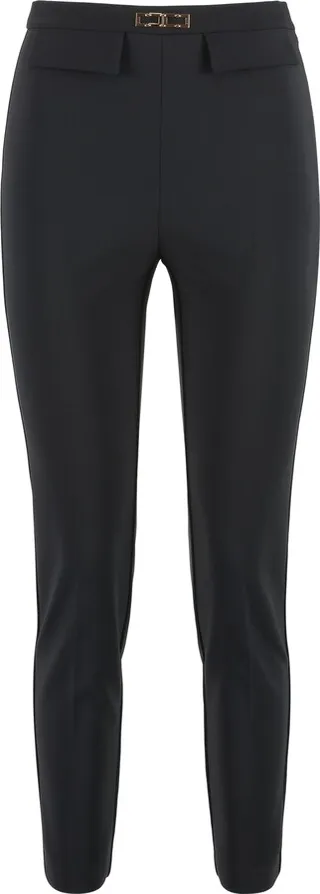 High-waist Crêpe Trousers