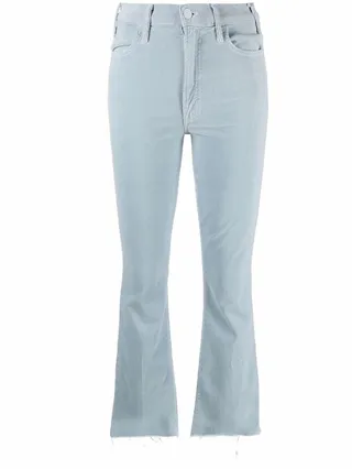 Cropped Velvet Trousers