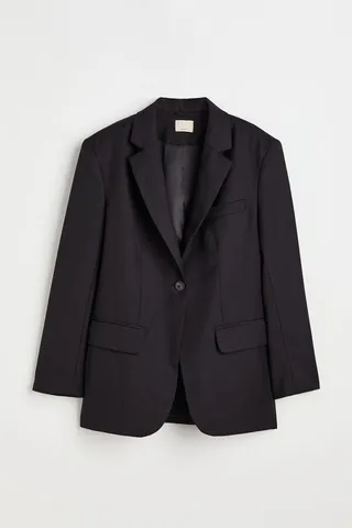 Oversized Single-breasted Jacket