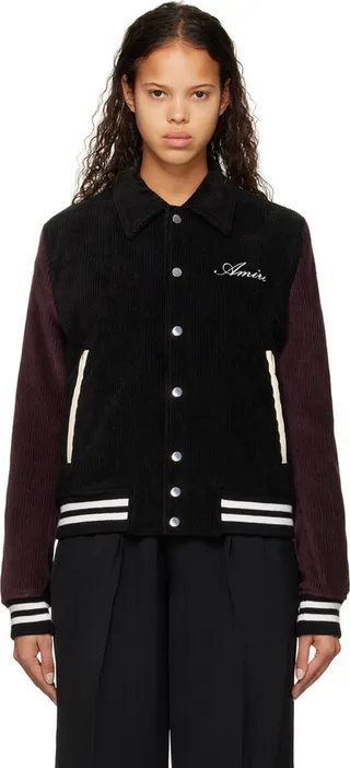 AMIRI Black Bones Bomber Jacket