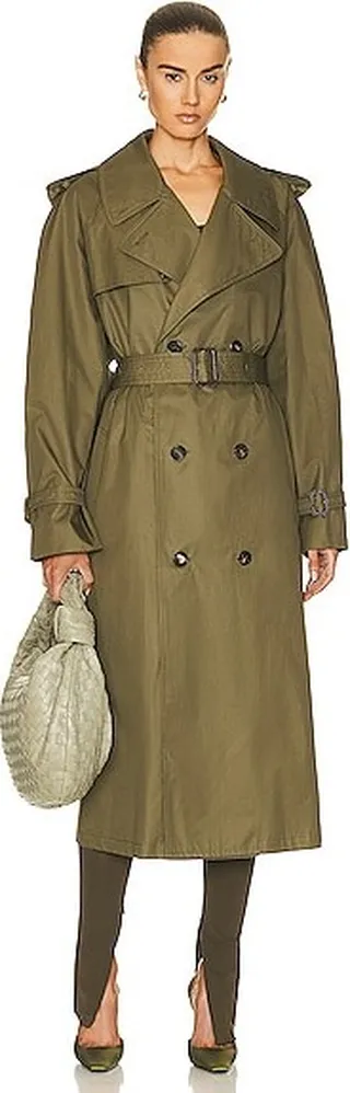 WARDROBE.NYC Trench Coat in Green