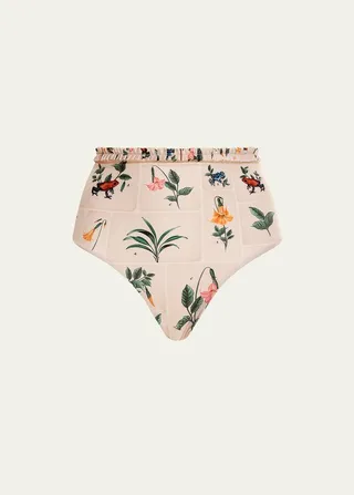 Nopal High-Waisted Bikini Bottoms
