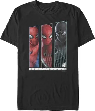 Men's Marvel Spider-Man: Far From Home Suit Panel T-Shirt - Black - 2X Large